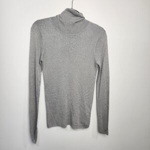 Patrizia Pepe Silver Turtleneck Sweater